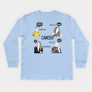 Cancer- Bravostrolgy series Kids Long Sleeve T-Shirt